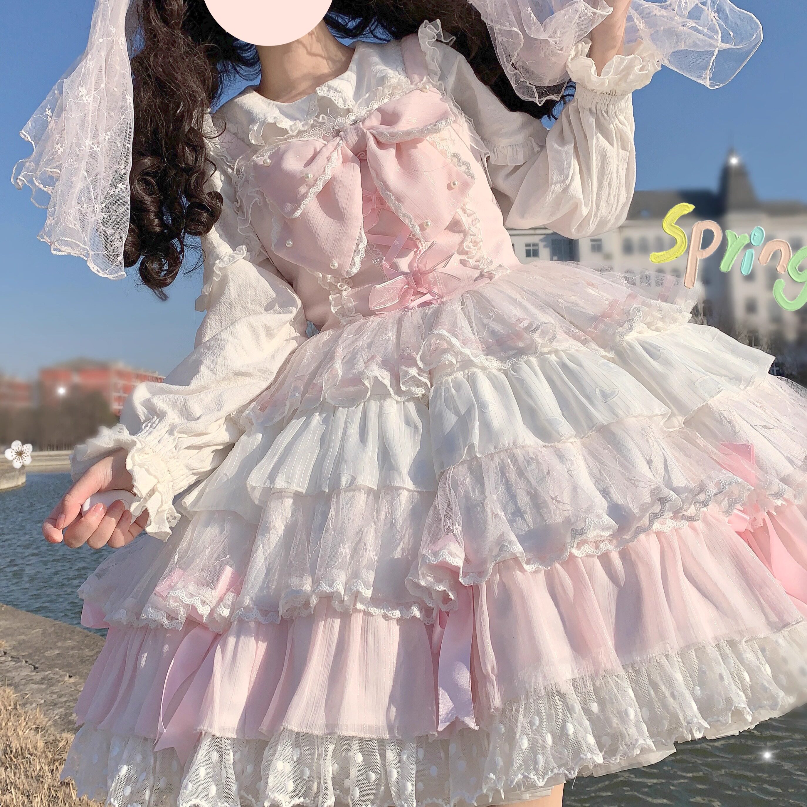 现货少女颂歌Lolita粉色可爱蛋糕裙,穿上就是甜美的公主梦!-连衣裙加工定制-淘宝好物网