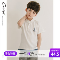 (1pcs 50% off)Boys POLO shirt 2020 new summer medium and large childrens short-sleeved Paul T-shirt childrens top