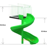 Пластиковая горка для детского сада с аксессуарами, делается под заказ