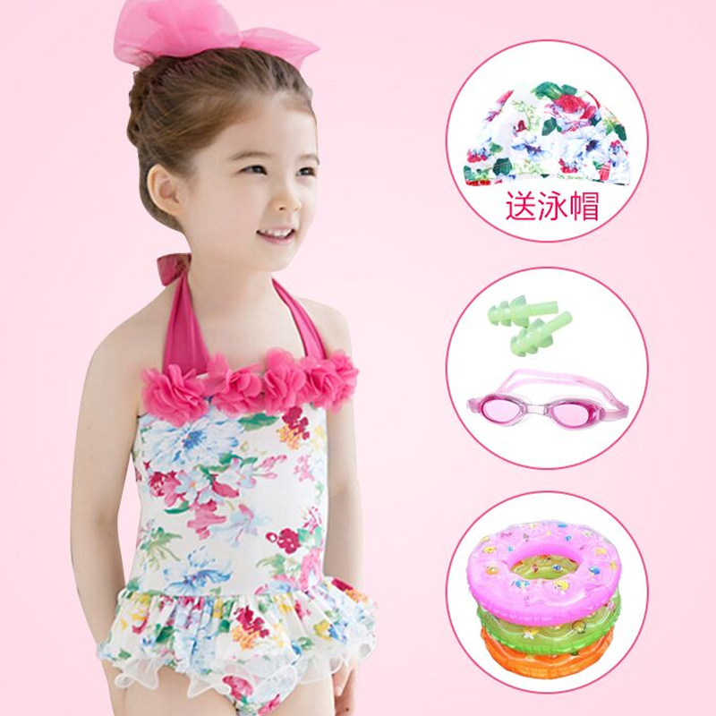 Child swimsuit girl girl swimsuit with baby boy toddler baby princess CUHK Tong Speed Dry swimsuit
