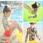 Quần áo bơi cho bé gái sơ sinh và trẻ nhỏ chia nhỏ kem chống nắng khô nhanh vừa và nhỏ dài tay cho bé gái Đồ bơi cho bé quần áo mùa xuân nóng - Bộ đồ bơi của Kid đồ tắm cho bé