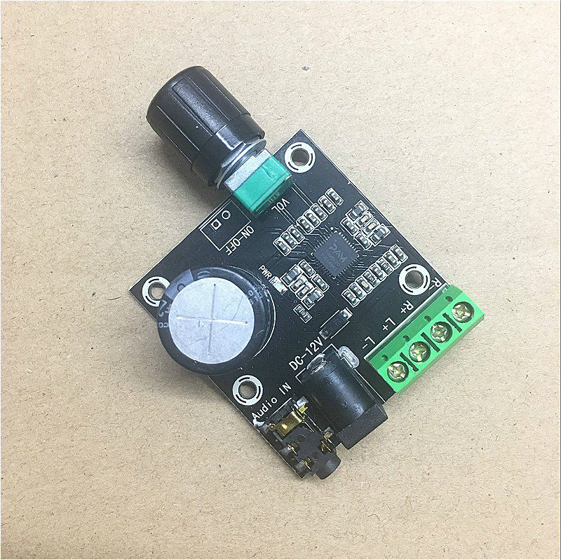 PAM8610 dual track 12V HD power amplifier board pure digital power amplifier 15W* 2 high power (H5A5)