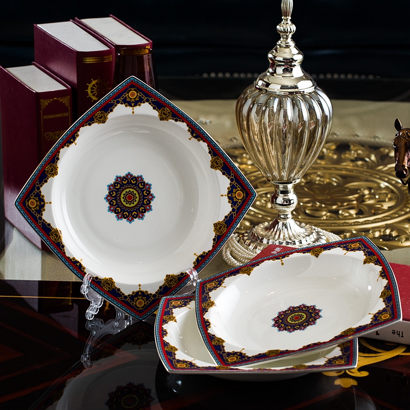 High quality western amorous feelings six ipads porcelain tableware suit dishes household gifts special dishes American style