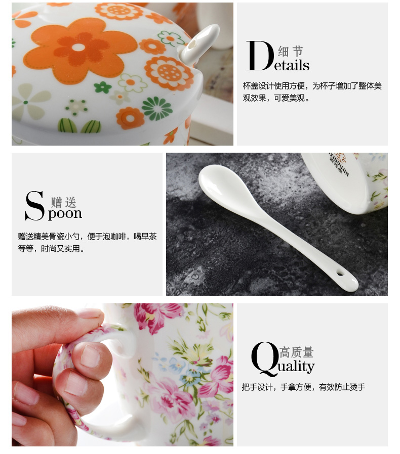 Ceramic cup keller creative picking cups with cover run milk cup ipads porcelain cup coffee cup cereal breakfast cup