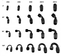 Modified AN6 oil pipe joint AN8 oil oil tank oil cooler joint AN10 aluminum alloy rotating joint