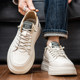 Men's shoes 2026 new spring trendy brand high-end thick-soled sneakers for boys light luxury casual versatile white sneakers