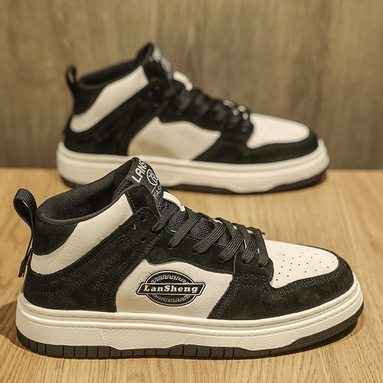 High-top shoes men's spring 2025 new trendy brand Air Force Sports No. 1 trendy shoes mid-top European station casual sneakers