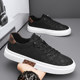 Canvas shoes men's 2026 new spring slip-on lazy black work cloth shoes low-top versatile casual sneakers