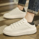 Men's shoes 2026 new spring fashion brand high-end versatile casual McQueen white shoes increased sports thick sole sneakers