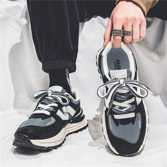 Men's Shoes 2026 New Spring Trendy Brand Versatile Sports and Leisure Thick Soled Forrest Gump Shoes Teenagers' Heightening Dad Trendy Shoes