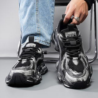 Putian Men's Shoes 2026 New Spring Trendy Brand Cool Street Style Sports Casual Youth Height-Increasing Thick-Soled Dad Shoes