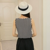 Майка топ, шифоновая футболка без рукавов, 2018, в корейском стиле