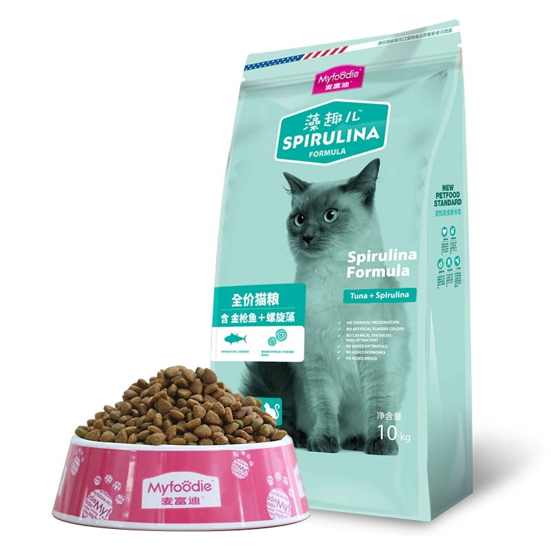 Mai Fudi tảo thú vui thức ăn cho mèo 10kg tất cả các loài mèo phổ quát cá ngừ tảo xoắn làm đẹp mèo 20 kg - Cat Staples