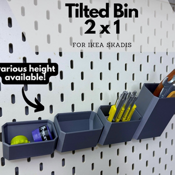 6 specifications of tilting storage boxes available in multiple colors, suitable for ikea skadis hole board accessories