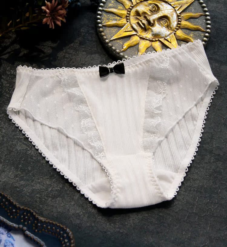 Tangerine Yogurt Cotton Pit Ren Bow Triangle Kích thước lớn Đồ lót nữ nk139 bikini đẹp
