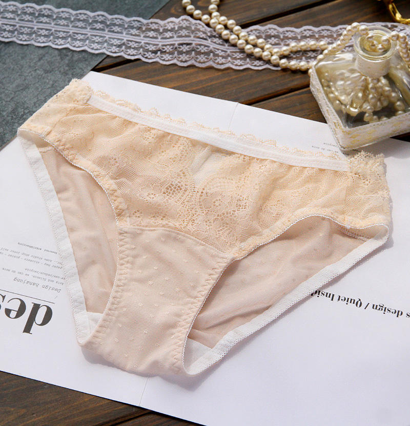 Deep V cám dỗ ~ thiết kế đầy đủ ren gợi cảm bán trong suốt eo thấp tam giác nữ đồ lót 158 quần lót nữ cạp cao