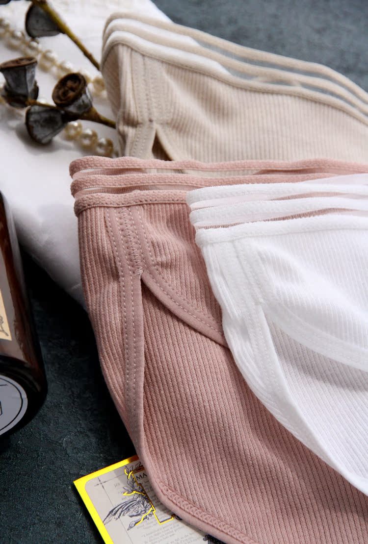 Trở về vị thành niên Cotton bông Chủ đề Màu đơn giản Eo thấp Đồ lót nữ nk180 đồ lót đúc su