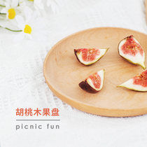 Japanese plate plate plate original wooden small tray bread plate bone plate plate plate fruit plate plate fruit plate