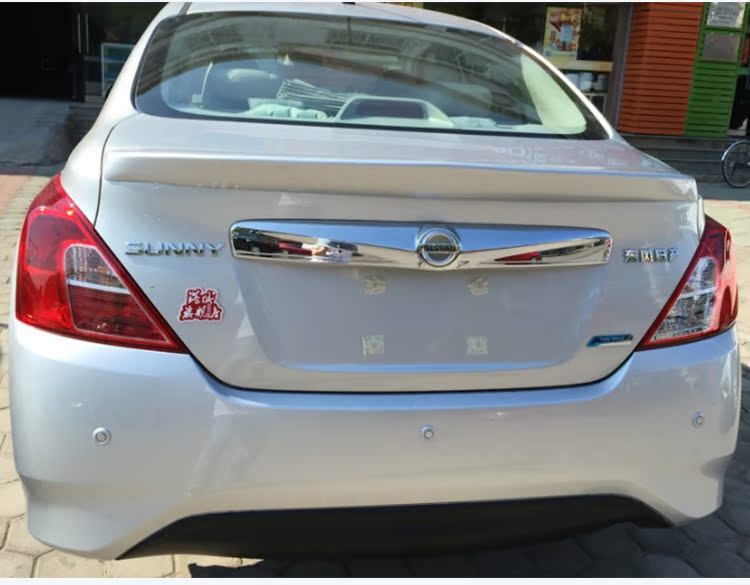 Đuôi xe mới của Nissan 11-16 Dongfeng Nissan sửa đổi cánh áp lực đặc biệt đuôi ABS đấm miễn phí cánh lướt gió