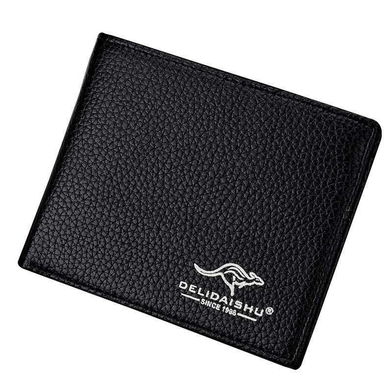 Men's short wallet horizontal multi-card fashion business wallet thin personality Japanese and Korean young student small wallet trendy