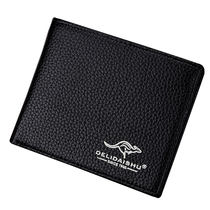 Mens Short Wallet Cross Section Multi-Position Fashion Business Money Clip personality Japan-ROK Young students Little Piccard Chaogue