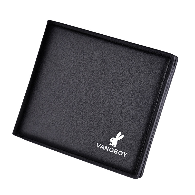 Wallet Men Han Edition Youth Short multi-position Multi-clamping ultra-thin Money clip Fashion students Leisure soft leather wallet Boomers