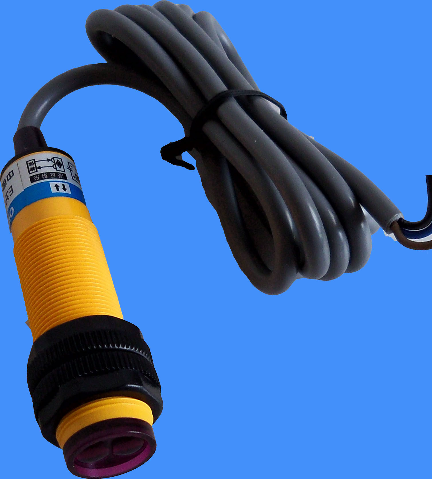 Infrared photoelectric switch diffuse reflection E3F-DC30 NPN normal open distance adjustable