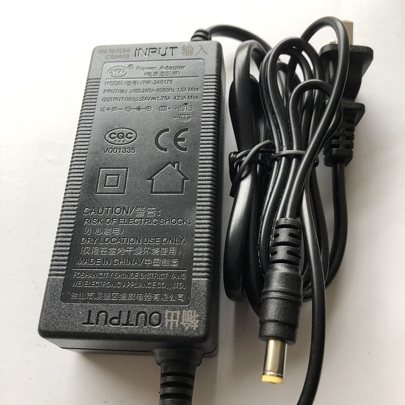 Qinyuan Original 24V 2.0A/1.75A Transformer/Power Adapter Dc Terminal Hole Diameter 2.1mm