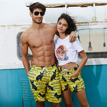 COPOZZ beach pants male and female couples loose speed dry large code 50% swimming holiday underpants casual shorts