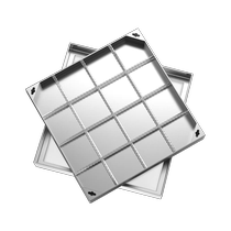Stainless steel invisible manhole cover square round decoration 304 rain sewage sand manhole cover custom sewer grate