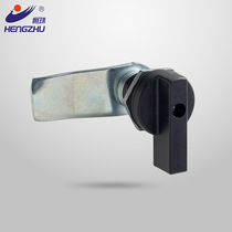 Hengzhu cabinet lock MS406 black distribution box lock electric cabinet box lock turn tongue lock distribution cabinet lock factory direct sales