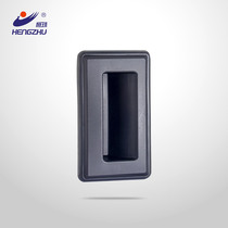 Hengzhu handle PL025 black plastic handle with waterproof pad electric cabinet box electric cabinet handle factory direct sales