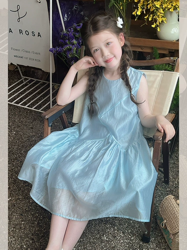 Элитное детское модное платье, летняя юбка, подходит для подростков, популярно в интернете, стиль