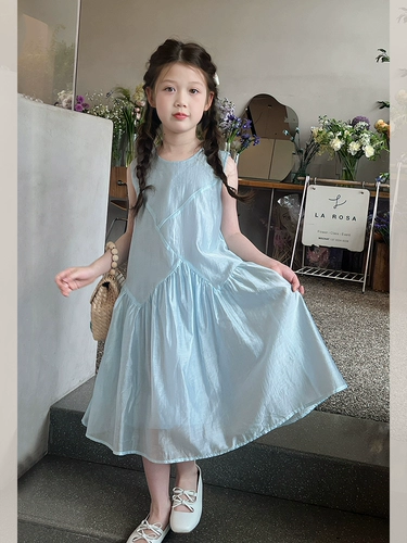 Элитное детское модное платье, летняя юбка, подходит для подростков, популярно в интернете, стиль