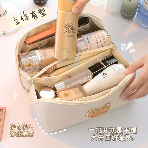 Косметичка, портативная вместительная и большая сумка через плечо, водонепроницаемая система хранения для путешествий, изысканный стиль