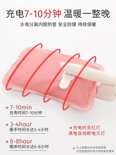Взрывобезопасная емкость для воды с зарядкой, детская милая плюшевая грелка для рук, компресс