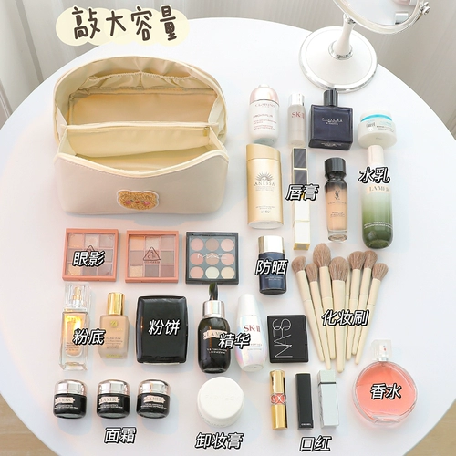 Косметичка, портативная вместительная и большая сумка через плечо, водонепроницаемая система хранения для путешествий, изысканный стиль