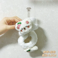 Белый клубничный медведь+хрустальный крюк