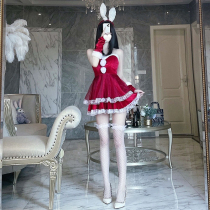 Halloween dress with cosplay red sexy bunny girl uniform stage costume performance Christmas dress maid dress