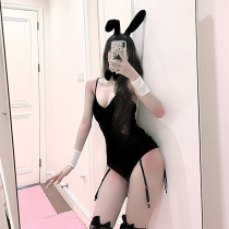 cosplay Bunny uniform sexy nightclub bar tight performance suit COS black bunny girl school sister suit