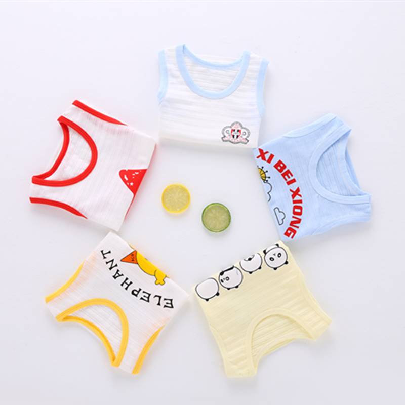 Childrens mùa hè vest bé mỏng bông tre nam và bé nữ vest bông toàn tinh khiết áo đáy trẻ em nhỏ sling.