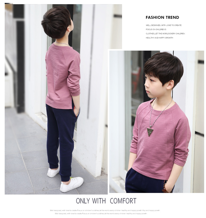 Áo thun bé trai cotton dài tay mùa xuân mới 2019 cho bé sơ sinh đáy quần áo trẻ em từ bi mùa xuân và mùa thu quần áo trẻ em áo thun bé trai cao cấp