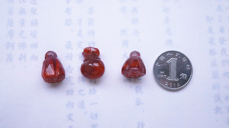 DIY аксессуары 精选四川凉山冰飘火焰纹满色满色南红玛瑙小吊坠叶子莲蓬杂件diy
