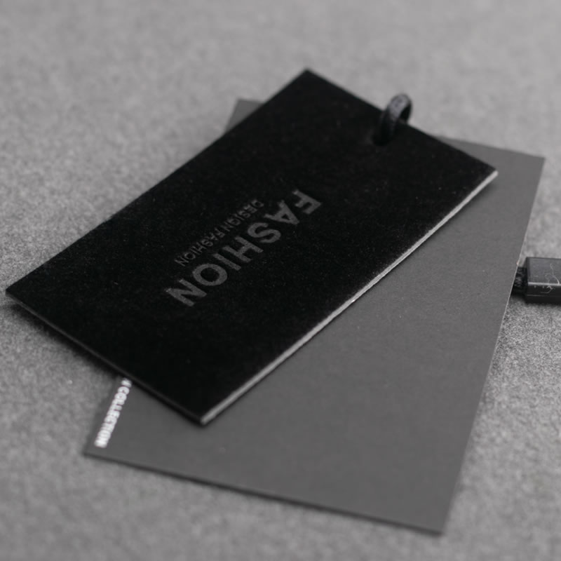 Customized clothing tags Customized LOGO Spot tags Flocking cloth High-end tag labels Special paper customized