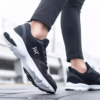 361度男鞋跑步鞋2021夏季轻便透气网鞋男士旅游鞋健步减震运动鞋