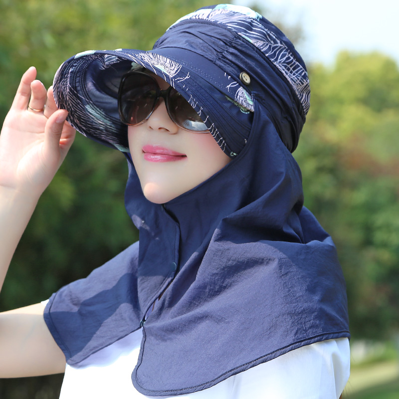 cycling cap with neck protection