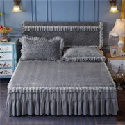 Đặc biệt Hàn Quốc công chúa bông giường váy mảnh duy nhất của dày bụi trượt bedspread bìa Simmons giường tựa lưng - Váy Petti