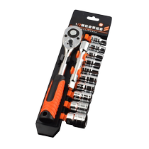 Ratchet sleeve universal wrench set small flying big flying wrench outer hexagonal auto repair quick wrench set casing tool