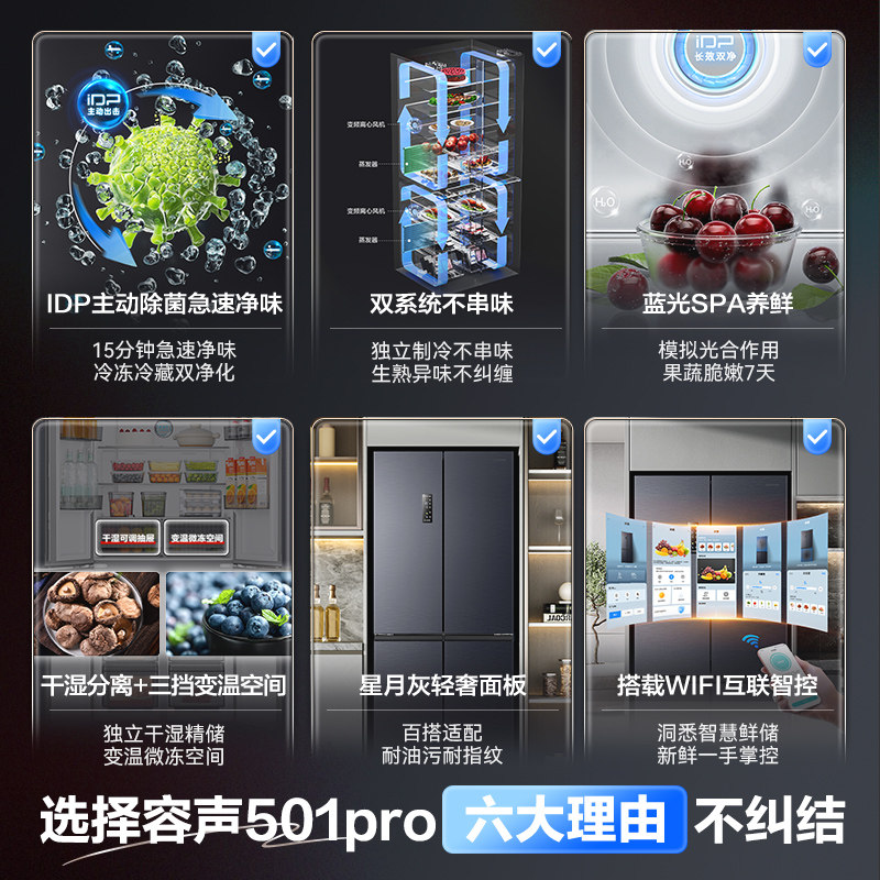 容声BCD-501WD3FPZ冰箱图片