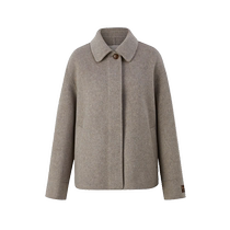 (100% Australian wool) Eland Woolen Jacket Womens Shirt Collar Top 2024 Autumn New Style